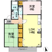 ウィル･モア 大町 B棟の間取り画像