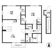 カスターノ Aの間取り画像