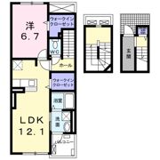 フラワー ヒルズの間取り画像