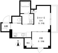 ガレ本八幡の間取り画像