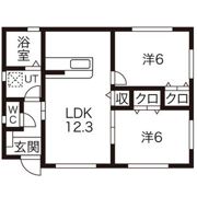 ルユーナ西舘 I棟の間取り画像
