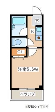 タミーハイツ本厚木の間取り画像