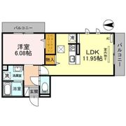 D-ROOM天神 B棟の間取り画像
