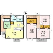 ラ・メゾン・ド・ハセナカの間取り画像