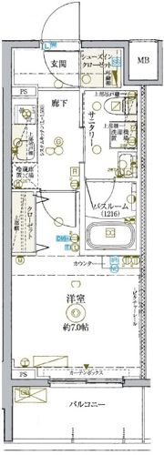 KDXレジデンス池袋ウエストの間取り画像