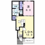 サザンカAの間取り画像