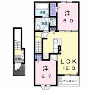 サザンカBの間取り画像