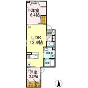 ラリュール清川Aの間取り画像