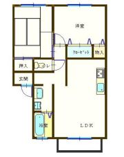 セジュール秋月 B棟の間取り画像