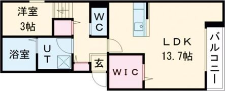 ジャヌー元今泉の間取り画像