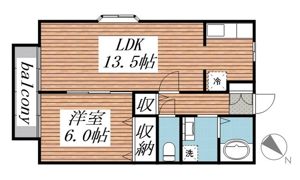 ベルレージュの間取り画像