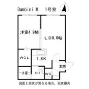 Bambini M(バンビーニM)の間取り画像