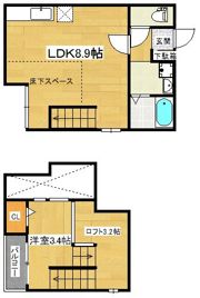 ポラリス九研Ⅶの間取り画像
