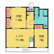 コーポラス小石川の間取り画像