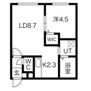 Majestic Life札幌桑園(マジェスティックライフ札幌桑園)の間取り画像