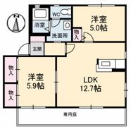 メゾンレディバード A棟の間取り画像