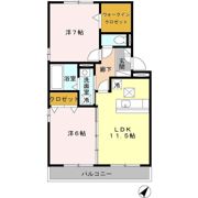 ロイヤルブルー B棟の間取り画像