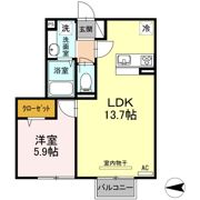 Recente浜町の間取り画像