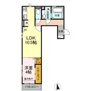 アンベル新山口Ⅱの間取り画像