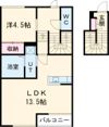 ラヴィーヌ芝の内Aの間取り画像