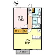 リースランド向佐野 A棟の間取り画像