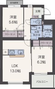 ルミナスコートの間取り画像