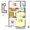 ルーエ・ポム Aの間取り画像