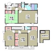 エクセルタウン花園戸建ての間取り画像