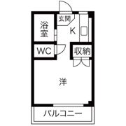 コーポ能勢の間取り画像