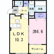 サン ルタン Bの間取り画像