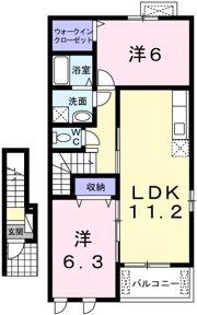 ベルファミーユⅡの間取り画像