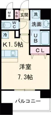 プレサンス名古屋STATIONビジュの間取り画像