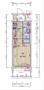 プレサンス名古屋駅ゲートの間取り画像