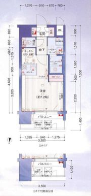 プレサンス名古屋駅前の間取り画像