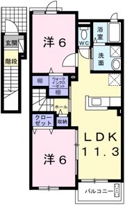 オリーブⅡの間取り画像