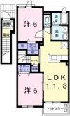 オリーブⅡの間取り画像