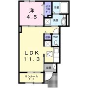 アリビオ Ⅰの間取り画像