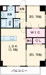 THE SQUARE・Central Residenceの間取り画像