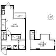 メゾンソレイユ那珂の間取り画像