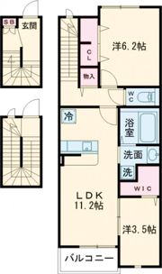 ウィリング ブリス B棟の間取り画像