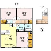ラヴェール Aの間取り画像