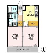 エルパティオ須長 Ⅱの間取り画像
