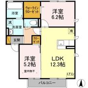PARK HILLS MIYAKO Fの間取り画像