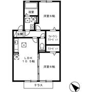 メイプル A棟の間取り画像