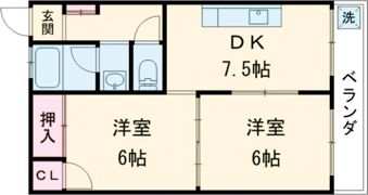 東洋コーポラスの間取り画像