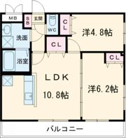 ステラウッド野中Ⅱの間取り画像