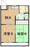 シャトー中川Ⅱの間取り画像