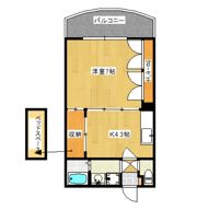 グリーンロード参番館の間取り画像