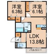 サニーコートの間取り画像
