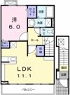 ノーブル 川内 Ⅱ番館の間取り画像